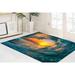 Seascape Rug Landscape Rugs Small Rug Wave Rugs Stair Rug Office Decor Rugs Surfer Wave Landscape Rugs Pattern Rug 2.6 x9.2 - 80x280 cm