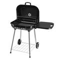 Ktaxon Portable Charcoal Grill BBQ Grill Spherical Double Level Grill Rack Black