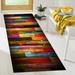 Modern Rugs Kitchen Rugs Modern Rugs Easy to Clean Rug Painted Wood Panels Rug Large Rug Soft Rugs Indoor Rugs Colorful Rug 2.6 x6.5 - 80x200 cm