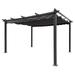 Mulanimo Outdoor Canopy Tent Retractable Pergola 13 x10 with Aluminium Frame Canopy Sunshelter Pergola Waterproof Rust-proof Gazebos Tent for Garden Backyard Terraces