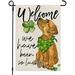 St. Patrick s Day Garden Flag 12x18 Double Sided Irish Holiday Spring Decorations Sign for Home Yard Happy Green Gnomes Clover