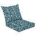 2 Piece Indoor/Outdoor Cushion Set seamless floral pattern Casual Conversation Cushions & Lounge Relaxation Pillows for Patio Dining Room Office Seating