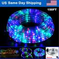 150 ft LED Rope Lights with Remote Controller 4 Lighting Mods Multi-color LED Rope String Light Party LED Flexible Fairy Lights for Indoor Outdoor Bedroom Pool Party Wedding Garden Decoration