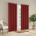 Waverly Hampton Solid Room Darkening Grommet Panel 52x108 Red