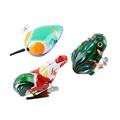 3pcs Kids Classic Toy Wind Up Clockwork Toys Jumping Iron Animal Toy Action Toy (Frog Chick Mice Random Color)
