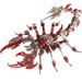 MACTANO Metal 3D Scorpion Puzzle Model for Adult Teen Red