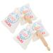 Mini Baking Kit 2 Sets Kitchen Rolling Stick Childrenâ€™s Toys Flour Props White Wood