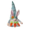 Seniver Easter Basket Decor Easter Basket Decor Cartoon Luminous Lamp Couple Ornament Creative Carrot Rabbit Doll