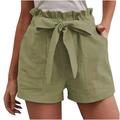 UPPADA Women Cargo Pants Womens Lightweight Summer Shorts Casual Baggy Trendy Short Pants Elastic Waist Comfy Shorts with Pocekts Bike Shorts Women 2024