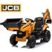 JCB 24V Powered Ride on Car Excavator & Bulldozer Kids 2 in 1 Electric Construction Truck with Remote Control Front Loader Digger Ride on Toys for Ages 3-6 Boys Girls Yellow