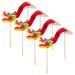 Chinese Paper Dragon 4 Pcs New Year Decor 3d Kids Toy Photo Props Decoration Child Bamboo