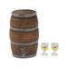 Mini Wine Barrel 1 set of Mini Wine Barrel Beer Cask with Faucet Cups Doll House Accessories