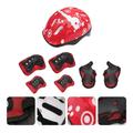 Kkewar Outdoor Sports Protective Gear 1 set of Kids Outdoor Sports Protective Gear Safety Pads Head Wrist Protector