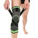 Mifelio Knee Brace for Women Knee Pads Unisex Running Lift Basketball Compression Knee Sleeve Support Accessory Sport Protection Knee Brace Green XL