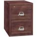 FireKing Light Walnut 1 Hour Fire Resistant File Cabinet - 2 Drawer Letter 31 depth