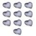 WINDLAND 10x Crystal Gemstone-Pendant Heart Glass Rock Charm Bracelet Necklace Pendant DIY Jewelry Making Craft Tool Christmas