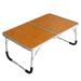 Bamboo Patterned Foldable Laptop Stand Notebook Table Computer Desk Lazy Lap Bed Sofa Tray for Sofa Couch Floor Dormitory Breakfast Reading Writing with Rubber Foot Outdoor Camping Small Table