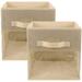 2 Pcs Storage Bins for Bedroom Storage Chests Storage Box Household Non-woven Fabric