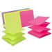 Pop-up Sticky Notes 3x3 in 12 .. Pads Bright Colors Super Sticking .. Power Memo Pads 6 .. Colors Strong Adhesive