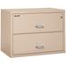 FireKing Champagne Fire Resistant File Cabinet - 2 Drawer Lateral 38 wide
