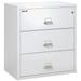 FireKing Arctic White Fire Resistant File Cabinet - 3 Drawer Lateral 38 wide