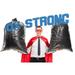 42 Gallon 1.5 mil Strong Trash Bags MADE IN USA Low Density 37 X 43 42gal 1.5mil (50)