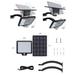 Arealer Outdoor lamp Solar With Solar Panel Solar With Solar 48leds Patio Barn Shed Powered Wall Lamp Panel Waterproof Porch Lamp Solar Porch Patio Barn Cometx Solar SolarCousopo