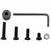 Shooting Sling Mount Base Kit with 4 Screws + 1 Nut + 1 Wrench Swivels Set