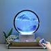 3D Moving Sand Art Table Lamp Hourglass Decoration Changing Sand Liquid Motion Desk Lamp Colorful Creative Sea Quicksand Moving Sand Art Picture Night Light