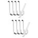 2 Sets Side Panel Hook Hanging Hooks Wall Siding Garland Heavy Duty Clothes Rack Panels Wreath Metal