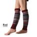 MITCOWBOYS Womens Socks Long Leg Warmer Womens Men 80S Party Ribbed Knit Dance Sports Leg Warmer Winter Sock Compression Socks for Women Mens Socks Fuzzy Socks Red