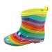 Child Shoes Rain Boots Rain Boots Short Rain Boots For Easy On Lightweight School Weekend Student Shoes For Child Bowling Footwear