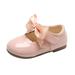 Hwmodou Little Children Shoes Solid Color Fashion Leather Shoe Princess Sandals Knot Girls Shoe Weeding Guest Party Shoes For Child Bowling Footwear