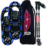 Redfeather Men s Hike Recreational Series Snowshoe Kit With SV2 Bindings Ski Poles And Carry Bag -1500