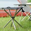 Lmueinov Stainless Steel Telescopic Folding Stool Outdoor Folding Chair Portable Fishing Stool Camping Stool Camping Mazar Outdoor Savings