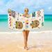 Dreamtimes Tribal Animals Faces Beach Towel Microfiber 31 x 71 Large Quick Dry Travel Towel Beach Blanket for Women Men Travel Swim Camping Holiday