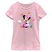 Girls Youth Mad Engine Pink Mickey & Friends Minnie Mouse Snuggle Bunny Graphic T-Shirt