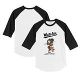 Toddler Tiny Turnip White/Black Chicago White Sox 2024 Year of the Dragon 3/4-Sleeve Raglan T-Shirt