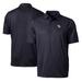 Men's Cutter & Buck Black Mississippi State Bulldogs Vault Pike Double Dot Print Stretch Polo