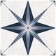 Wickes Greco Star Blue Matt Porcelain Wall & Floor Tile - 330 x 330mm - Sample