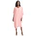 Plus Size Women's Georgette Crepe Sleeve Dress by Jessica London in Soft Blush (Size 20 W)