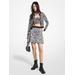 Michael Kors Zebra Jacquard Skirt Black S