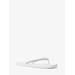 Michael Kors Jinx Crystal-Embellished Flip Flop White 5