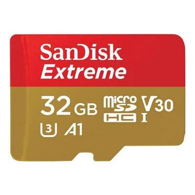 SanDisk 32GB Extreme UHS-I microSDXC Memory Card with SD Adapter