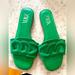 Zara Shoes | Green Flat Sandals | Color: Green | Size: 38