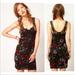 Free People Dresses | Free People Knockout Bodycon Black Red Floral Lace Crochet Strap Mini Dress Sp | Color: Black/Red | Size: S
