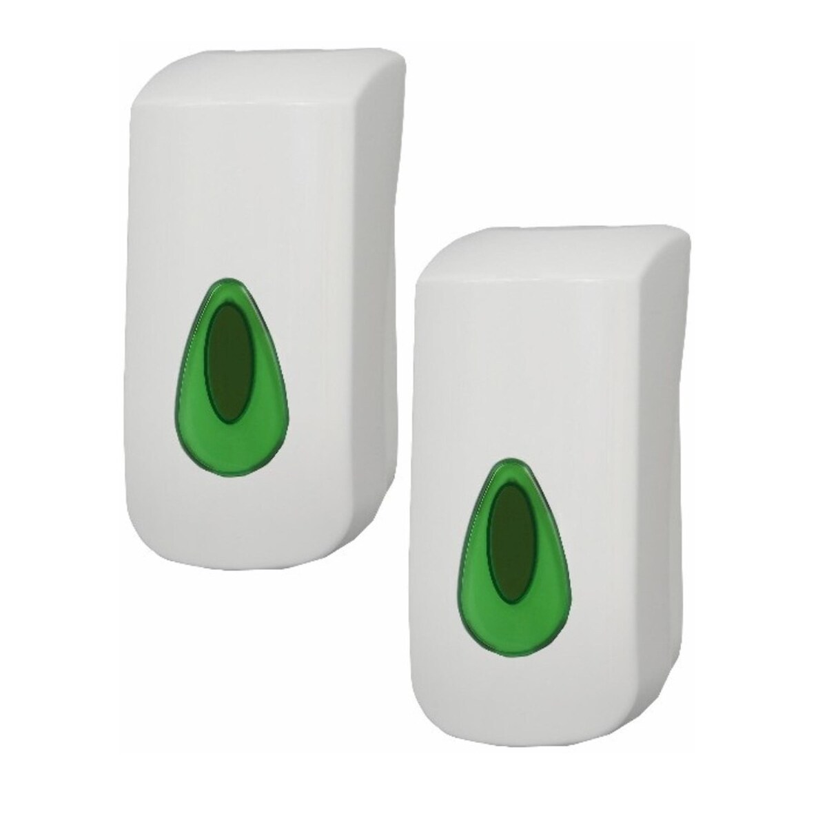 All Care 2 PlastiQline Seifenspender - 900 ml - Kunststoff - weiß - Wandspender - grün Image