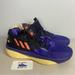 Adidas Shoes | Adidas Dame 8 'Honoring Black Excellence' Basketball Shoes Gz4626 Men's Sz 11.5 | Color: Purple/Yellow | Size: 11.5