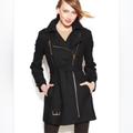 Michael Kors Jackets & Coats | Michael Kors Belted Wool Coat | Color: Black | Size: 4