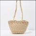 American Eagle Outfitters Bags | American Eagle | Boho Neutral Woven Basket Tote Shoulder Bag | Color: Cream | Size: Os